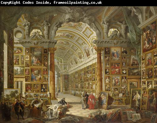 Giovanni Paolo Pannini Interior of a Picture Gallery with the Collection of Cardinal Silvio Valenti Gonzaga